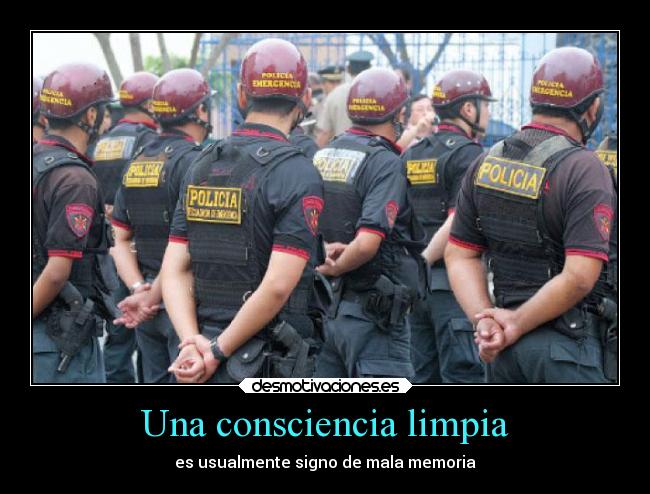 Una consciencia limpia -