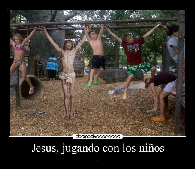 Jesus, jugando con los niños - .