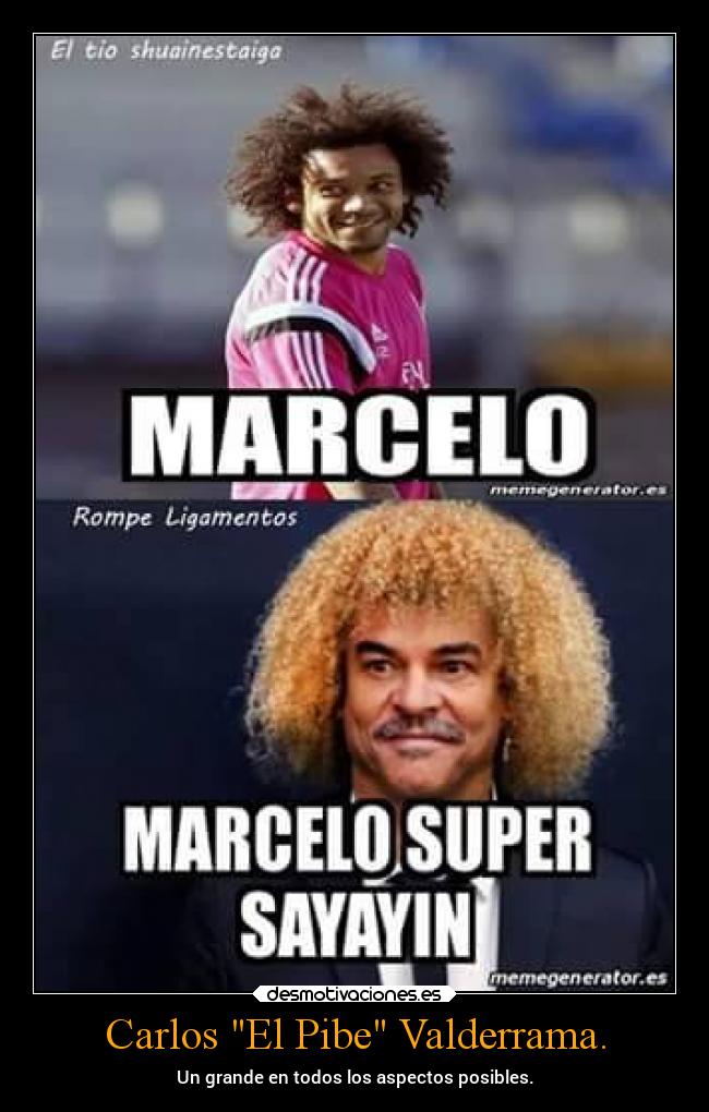 carteles risa humor futbol deportes devilbrigade dragonball brasil marcelo colombia carlos pibe valderrama desmotivaciones