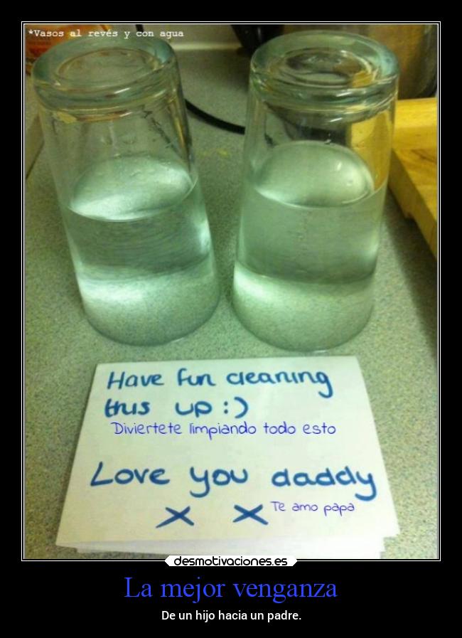 La mejor venganza - De un hijo hacia un padre.