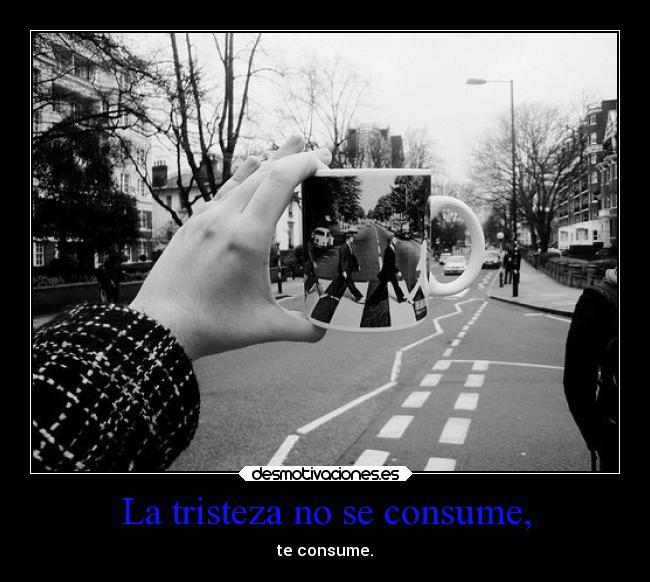 La tristeza no se consume, -