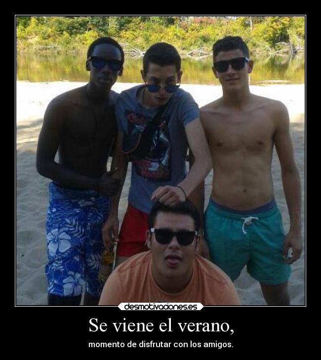 carteles verano amigos verano playa desmotivaciones