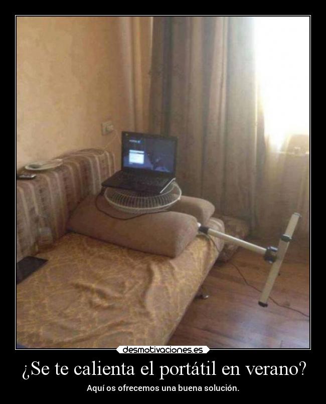 ¿Se te calienta el portátil en verano? - Aquí os ofrecemos una buena solución.