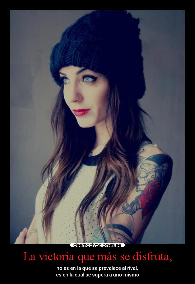 La victoria que más se disfruta, - 