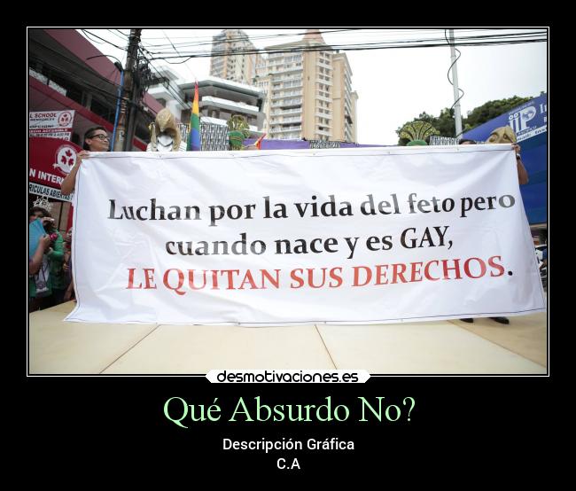 Qué Absurdo No? - Descripción Gráfica
C.A