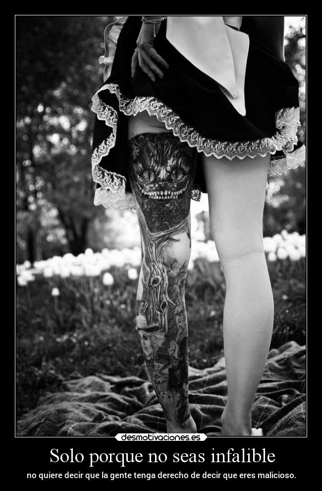 Solo porque no seas infalible -