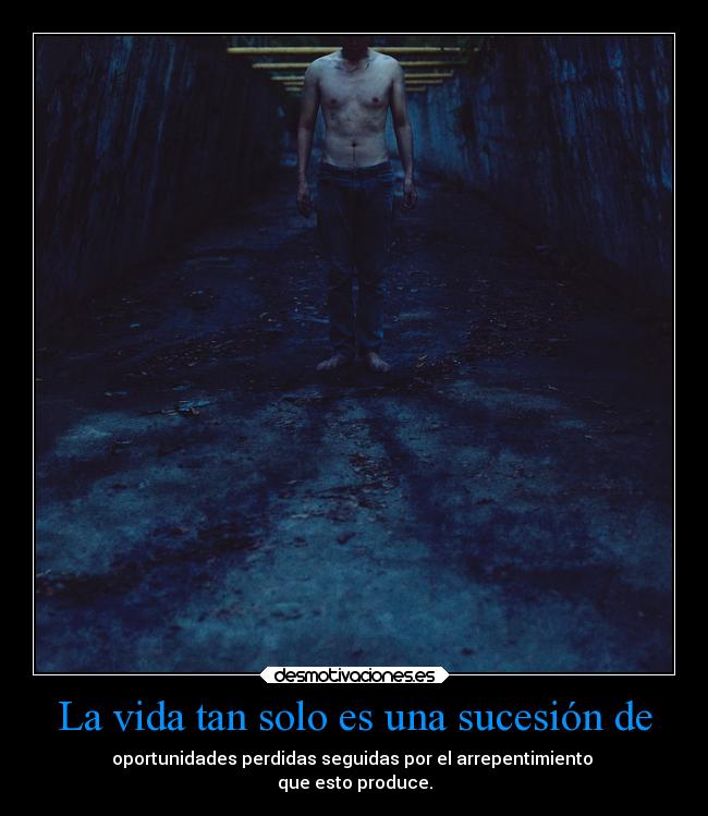 La vida tan solo es una sucesión de - 