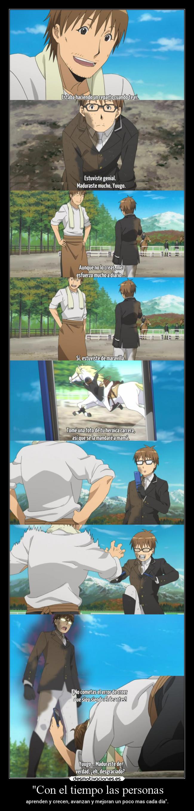 Con el tiempo las personas -