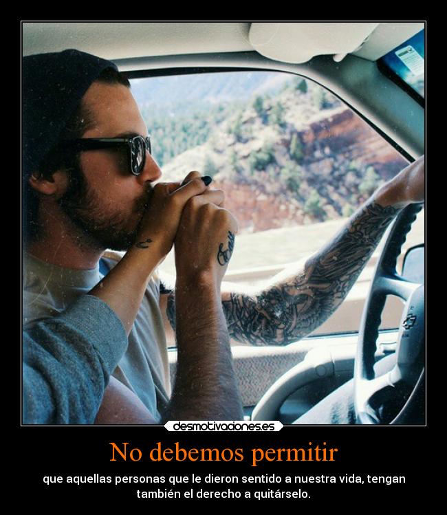 No debemos permitir -