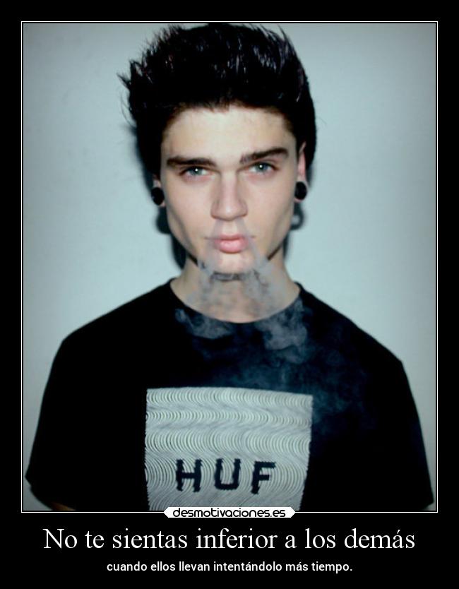 No te sientas inferior a los demás - cuando ellos llevan intentándolo más tiempo.