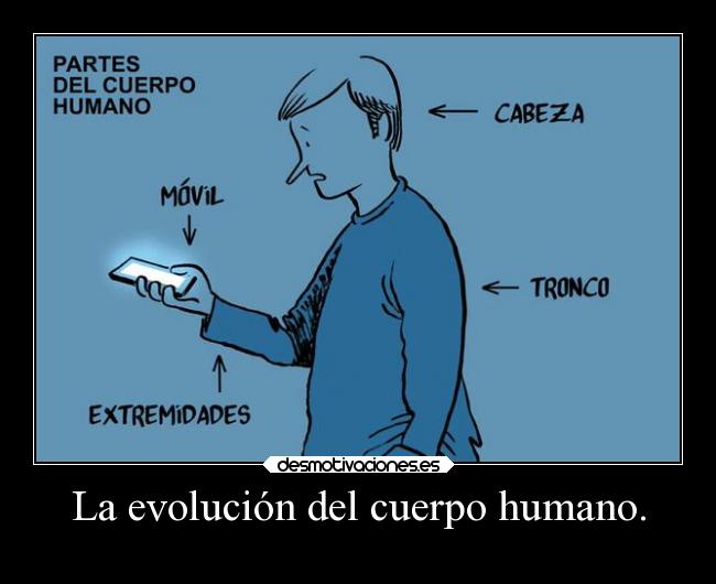 La evolución del cuerpo humano. -