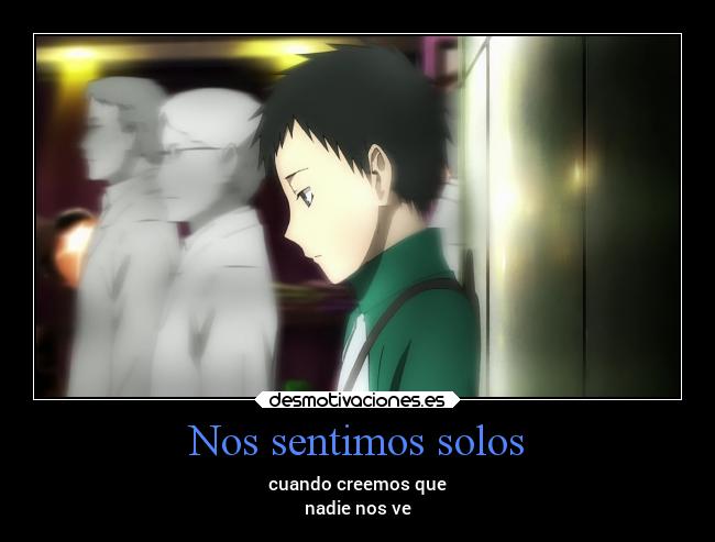 Nos sentimos solos -