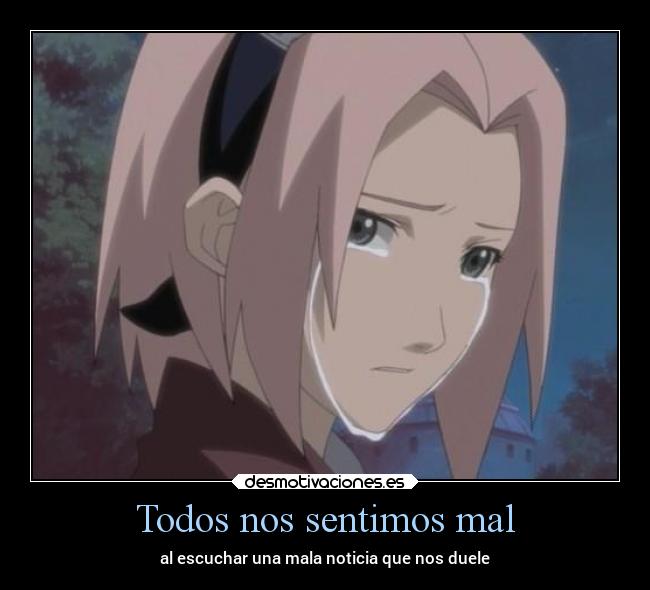 Todos nos sentimos mal -