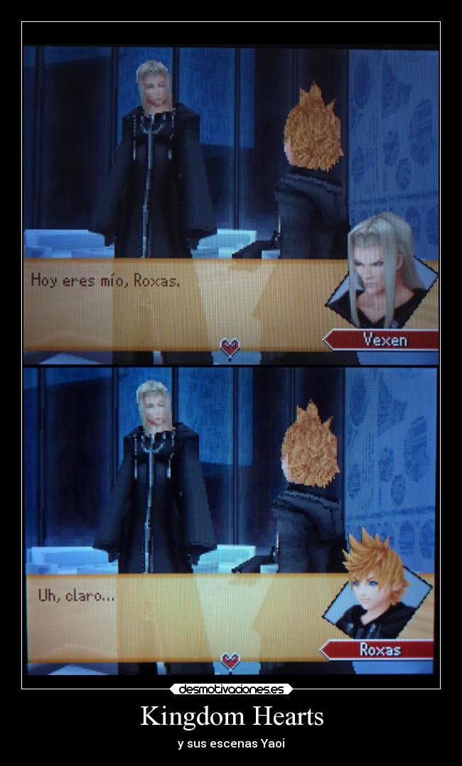 Kingdom Hearts - y sus escenas Yaoi
