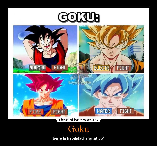 carteles videojuegos pokemon anime goku normal lucha electrico fuego agua mutatipo desmotivaciones