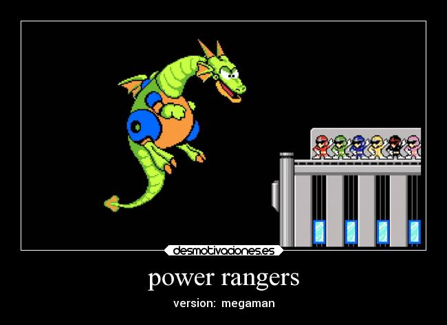 power rangers - version:  megaman