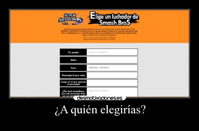 ¿A quién elegirías? -