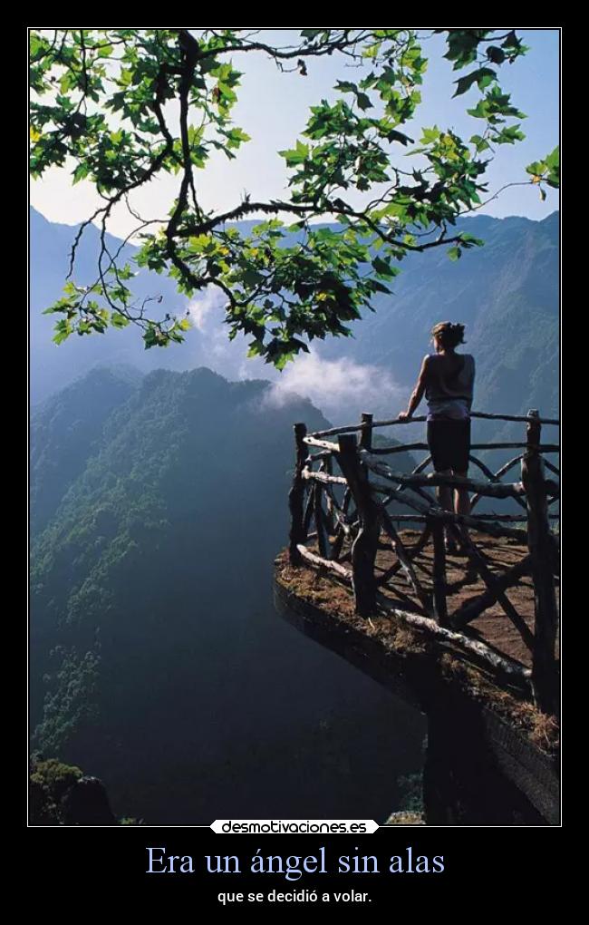 Era un ángel sin alas -
