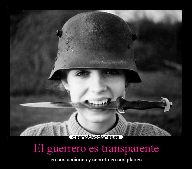 El guerrero es transparente -