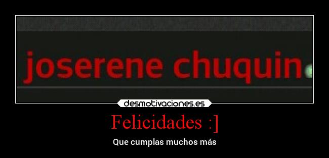 Felicidades :] - 