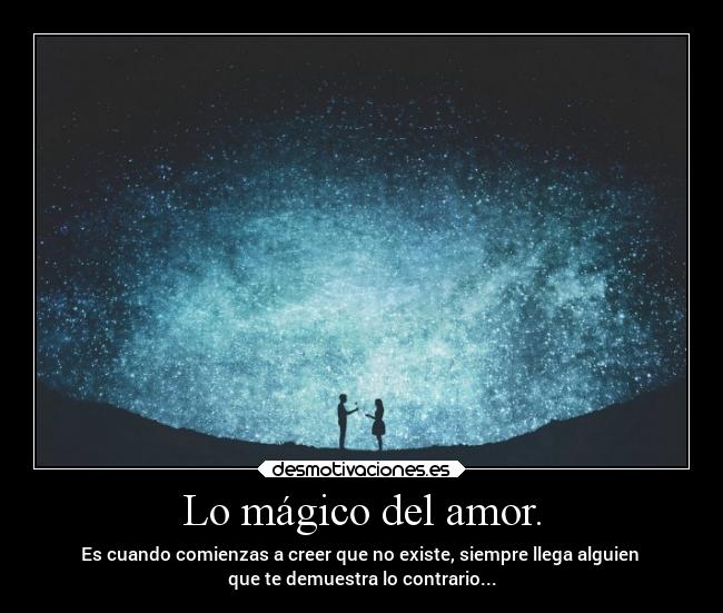 Lo mágico del amor. -