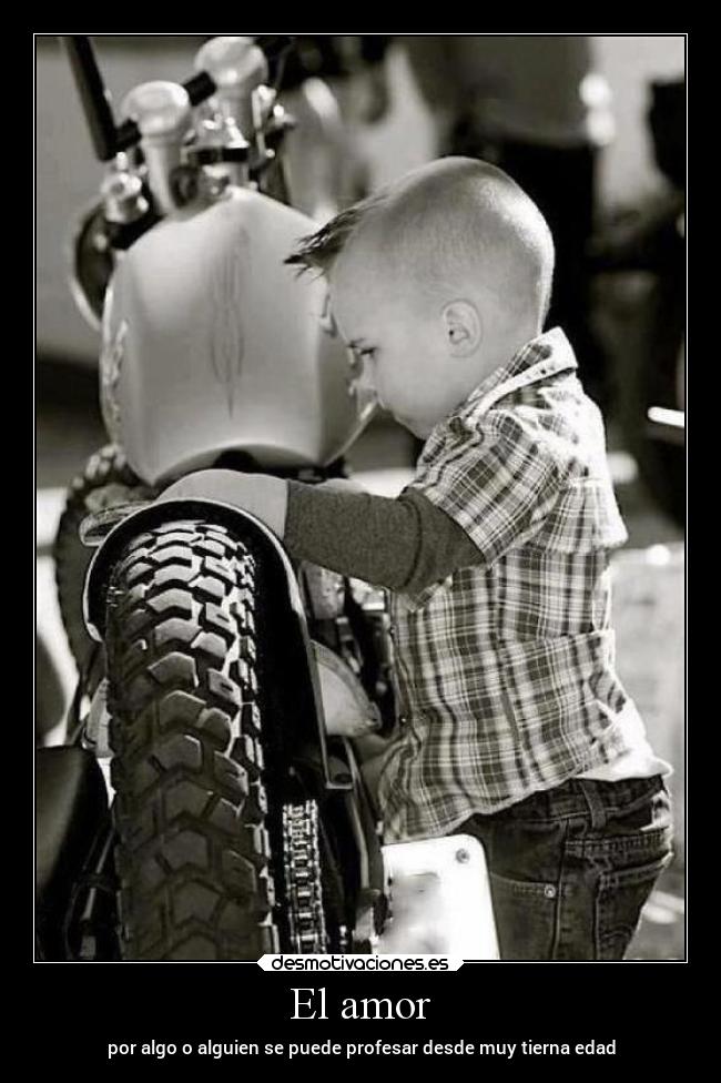 El amor - por algo o alguien se puede profesar desde muy tierna edad