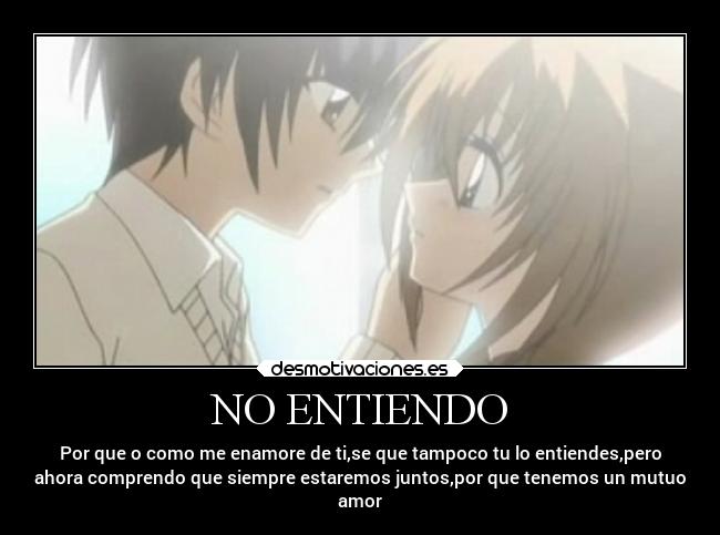 NO ENTIENDO - 