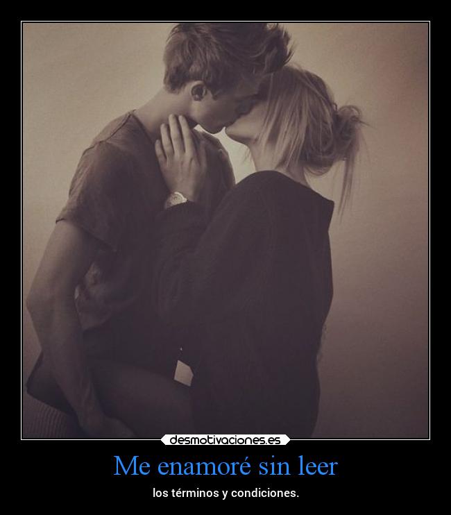 Me enamoré sin leer -