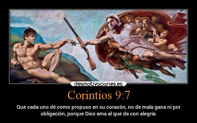 Corintios 9:7 -