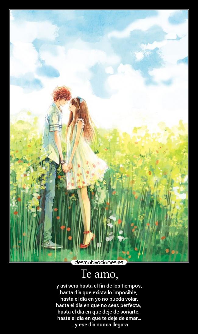 Te amo, - 