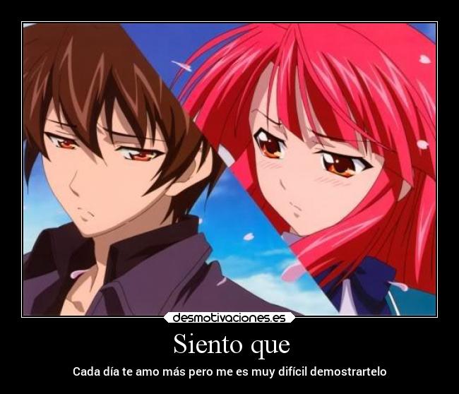 Siento que - Cada día te amo más pero me es muy difícil demostrartelo