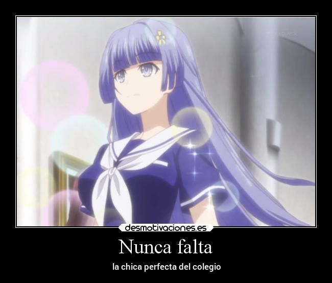 Nunca falta - la chica perfecta del colegio