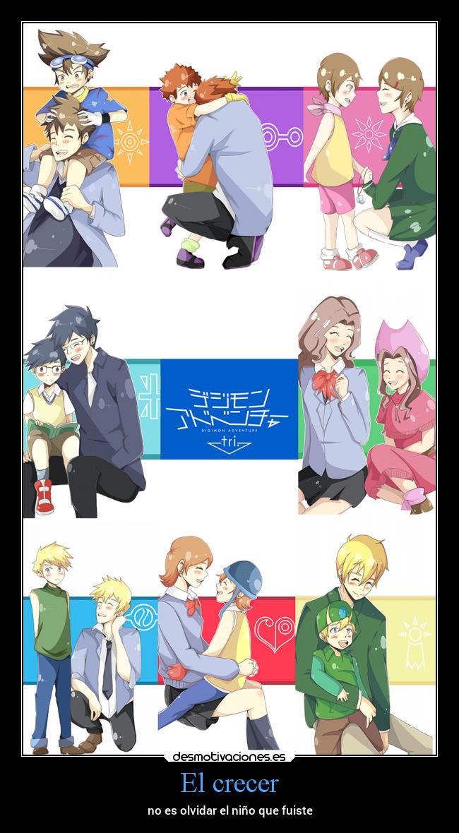 El crecer -