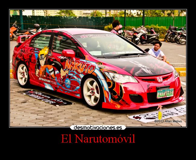 carteles anime imaginacion naruto auto tecnologia desmotivaciones