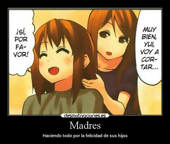 carteles anime madres desmotivaciones