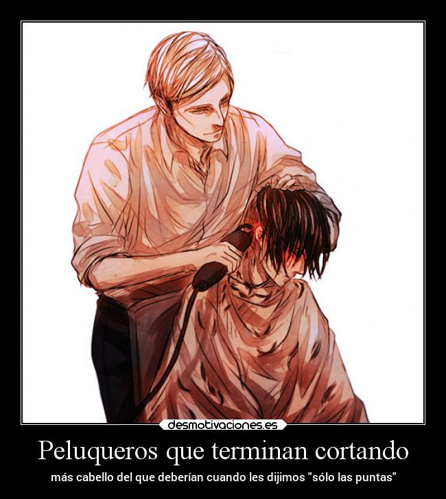 Peluqueros que terminan cortando - 