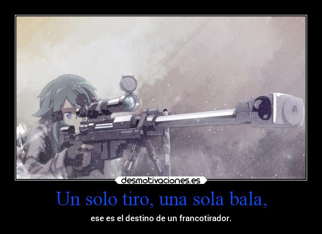 Un solo tiro, una sola bala, - 