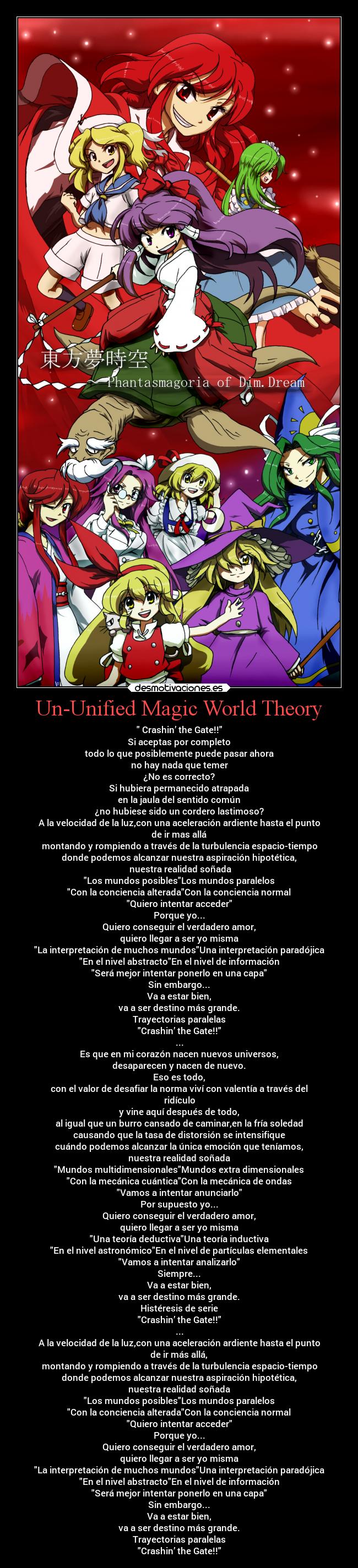 carteles anime touhou pc98 ellen marisa reimu chiyuri yumemi mima desmotivaciones