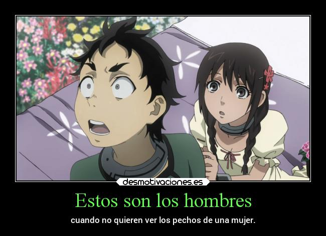 Estos son los hombres - cuando no quieren ver los pechos de una mujer.