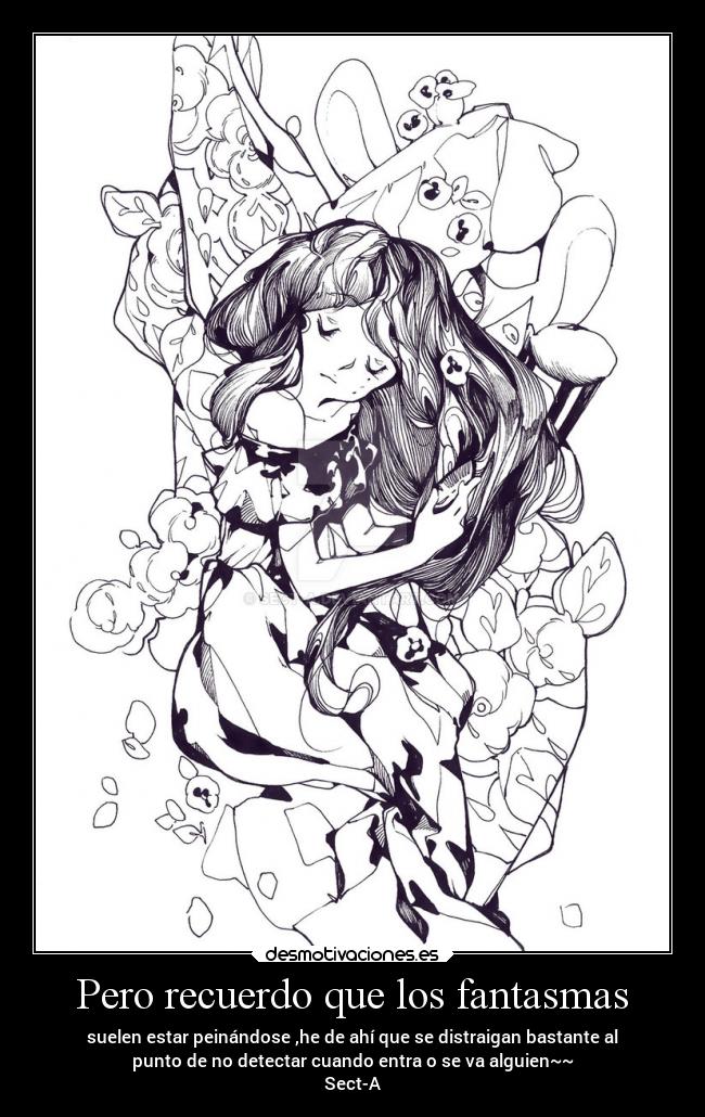 carteles arte fantasmas peinandose secta desmotivaciones