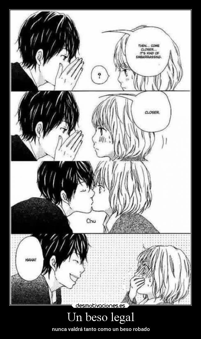Un beso legal - nunca valdrá tanto como un beso robado