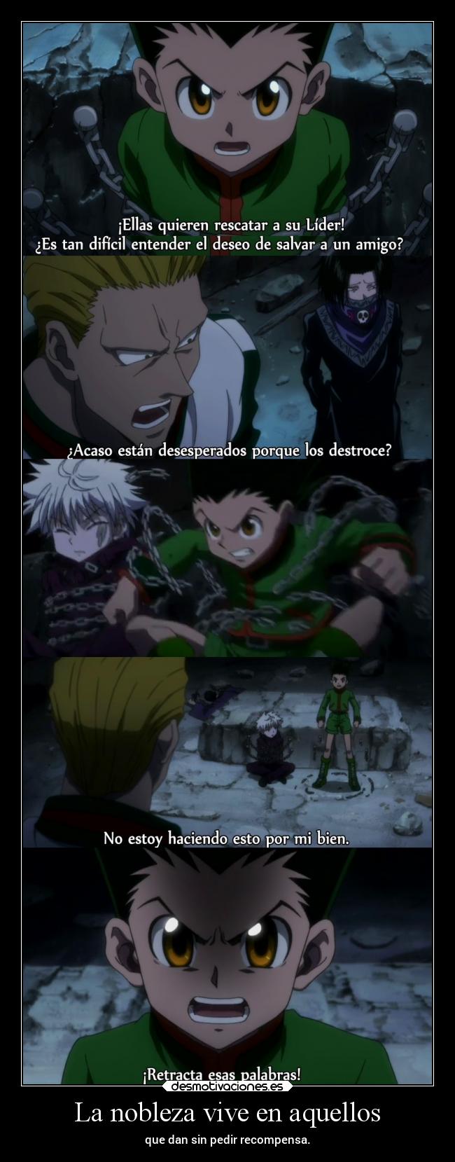 La nobleza vive en aquellos -