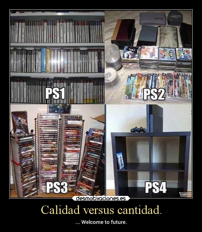 carteles casa ps4 cantidad futuro video juegos play station desmotivaciones