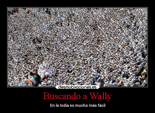 carteles chiste buscando wally nivel novato desmotivaciones