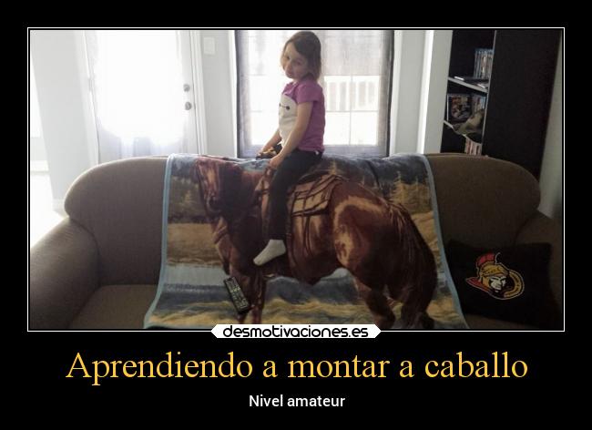 Aprendiendo a montar a caballo - Nivel amateur