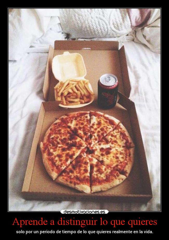 Aprende a distinguir lo que quieres -