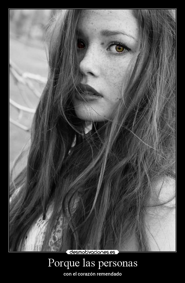 Porque las personas -