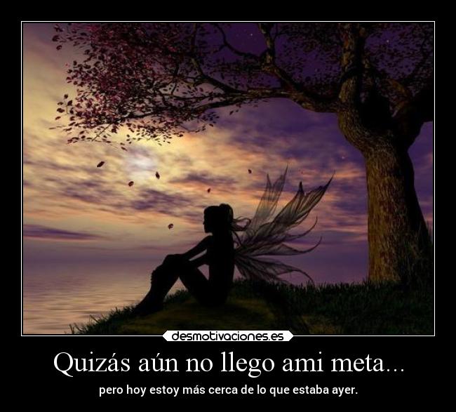 Quizás aún no llego ami meta... - 