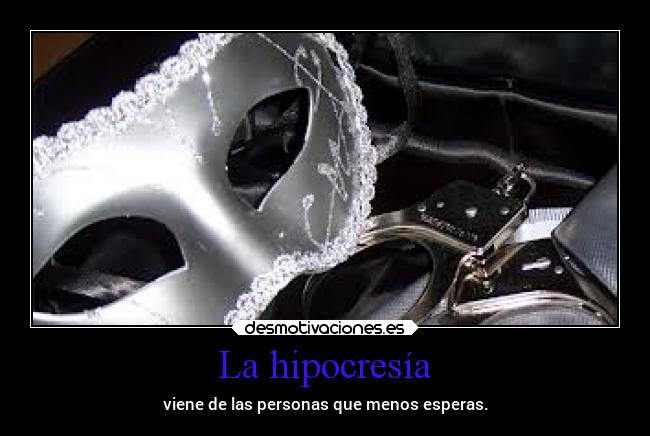 La hipocresía - 