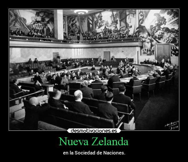 Nueva Zelanda - en la Sociedad de Naciones.